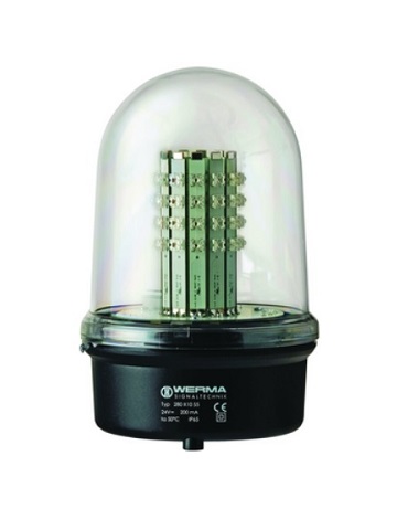 Warning lamp for alarm siren