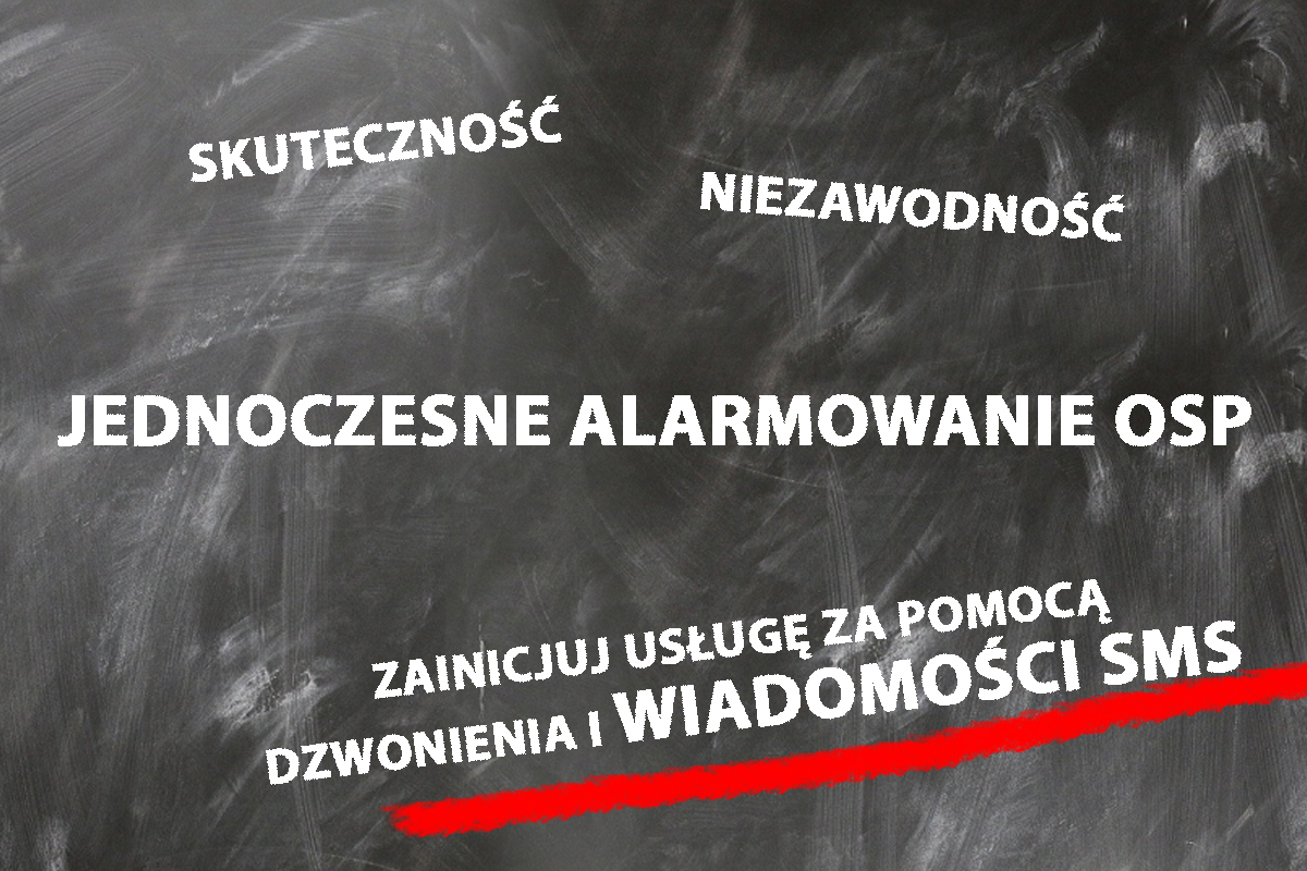 SMS uruchomi usługę jednoczesne alarmowanie OSP