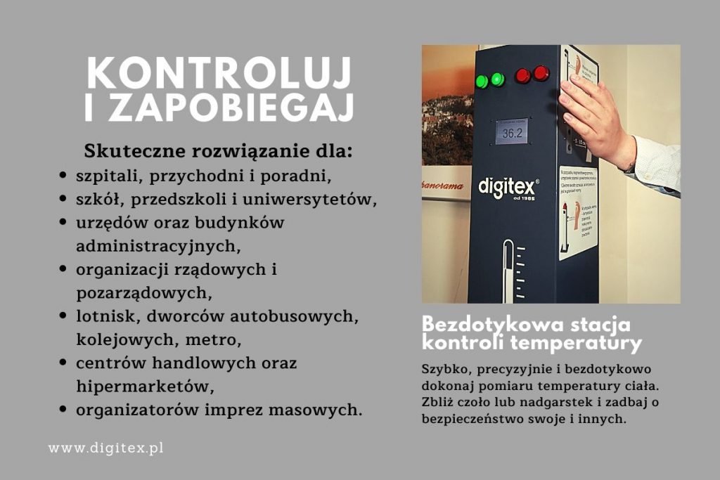 bezdotykowa stacja kontroli temperatury
