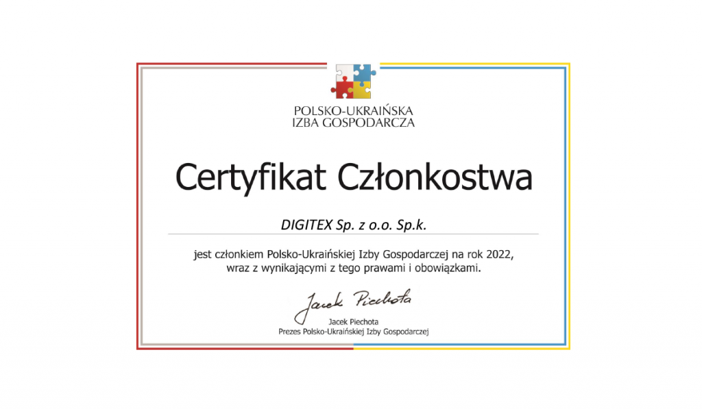 certyfikat członkostwa